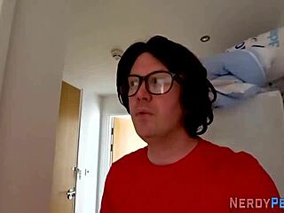 real newbie tricked into giving facial to awkward guy