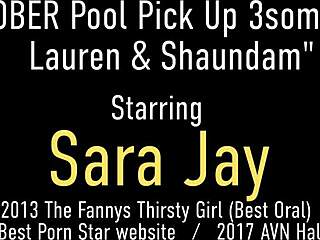 busty beauties sara jay and lauren phillips fuck their big cock driver