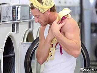 hairy teen party turns into laundry day foursome with friends