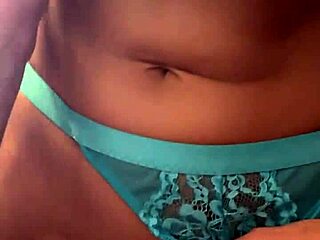 My perfect blonde wife in blue lace lingerie enjoys riding and sucking until it explodes