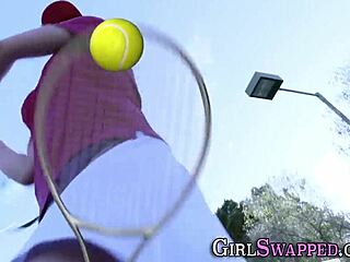 Why does the busty stepdaughter get fucked by a big cock for a facial?