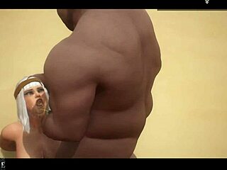 Big guy fucks little blonde in public