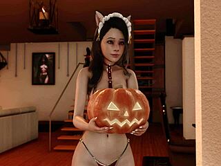 Halloween special with riding and cumshot in group