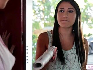 misslick com - latina gets rimmed by bffs busty milf in steamy session.