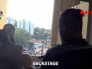 Backstage recording of produtor rubens badaro with agatha ludovino!