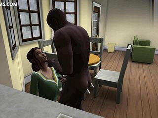 Teen Bent Over Fucks Monster Cock