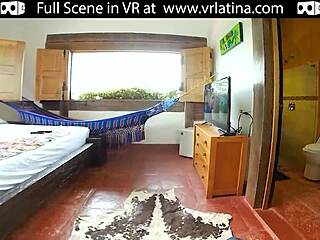 Exotic red haired latina with tight body gets fucked in vr reality