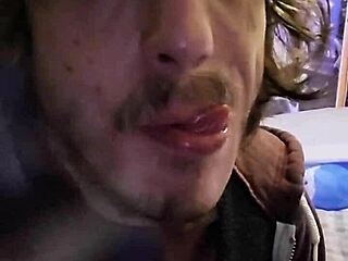 my buddy comes back to the gloryhole for another cumshot session