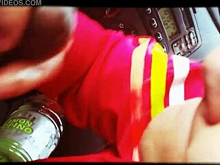 barbie in car audition with big black cock