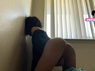 beautiful tgirl gets frisky alone in her dorm room