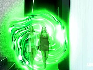 nikki brooks, free use stepmom, gets stuck and banged on table