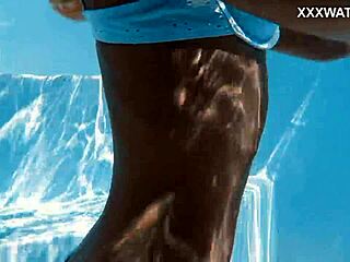 Hungarian Blonde Skinny Pornstar Dives into Juicy Underwater Action!