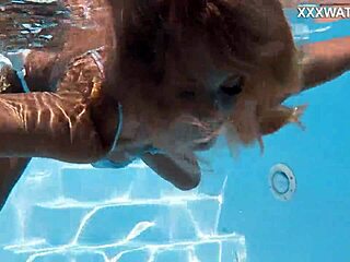 Hungarian Blonde Skinny Pornstar Dives into Juicy Underwater Action!