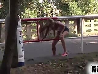 Mofos nessa devil milf gets monster cumshot on natural tits