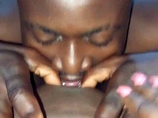 Blowjob with big ass tease