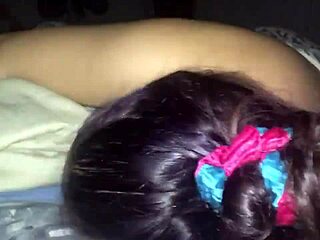 Black Amateur's Suggestive Blowjob on Monster Cock Leading to Cum