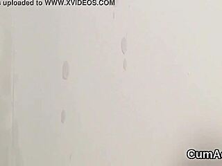 Randy beauty swallows cumshot on her face