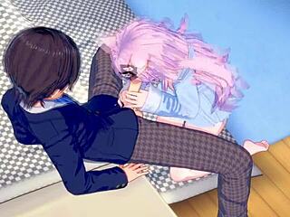 Nyanners in hentai sex scene