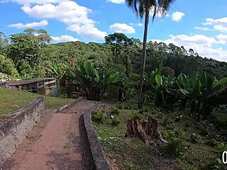 behind the scenes, amaya takayo, wanna show off that big indian ass outdoors with sandro lima?