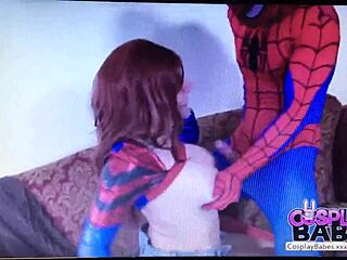 Spiderman Fucks Mary Jane Watson With Big Tits Facial
