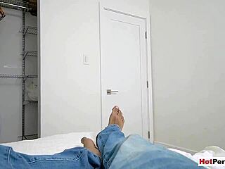 is my busty stepmother masturbating in front of me?