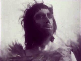 Vintage Pussy Pounded in Retro Outdoor Scene