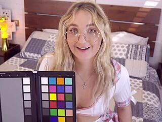 French blonde teen 18+ shines in casting photo