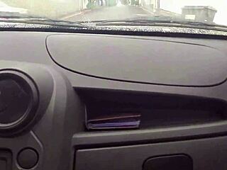 Uber Driver Cums in Passenger's Mouth for Blowjob Payment - Full on Red and Sheer