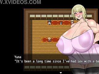 Blonde gal says, 'I want all village cocks'