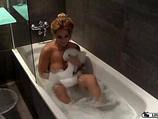 Sabrina Moon teases in a steamy shower scene