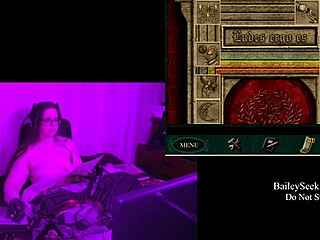 Naked Brunette BBW with Big Natural Tits in Blackmoor Manor Game