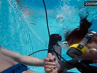 Polina Rucheyok Gets Mouth Fucked Underwater in Pool