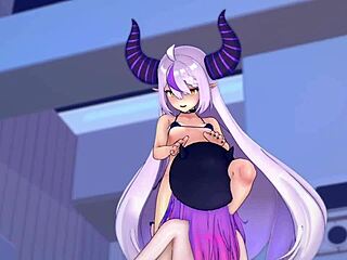 Laplus darkness and towa tokoyami in intense futanari sex