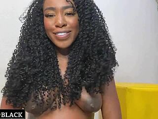 Brunette amateur guides your handjob till you burst with pleasure.