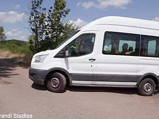 Hitchhiker Kaitlyn Katsaros In Extreme Gangbang