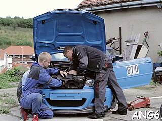 Electrifying doggy position pounding with ball licking and hardcore sex