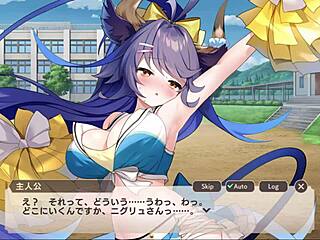 Monster girl gives titty fuck with big tits