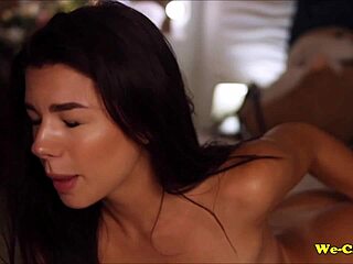 Girl masturbates doggy style