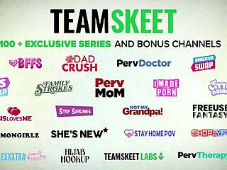 Why is the babysitter bent over for Halloween roleplay?