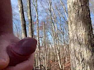 Bold risky business in outdoor homemade scene