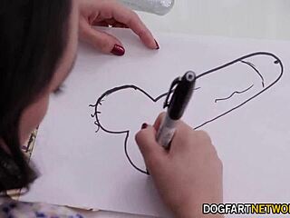 dark haired selena ivy gets two huge black cocks from her roommates