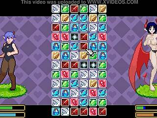 lovely lesbian succubus in hentai game