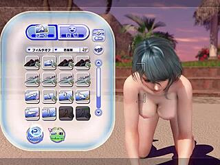 Tamaki Teases Naked on Beach with Big Ass Close-Up