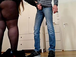 Cum on my fat ass, son-in-law, not inside!