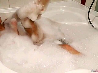 Brunette Teen's Sensual Fuck With Dildo And Cumshot In Bathroom