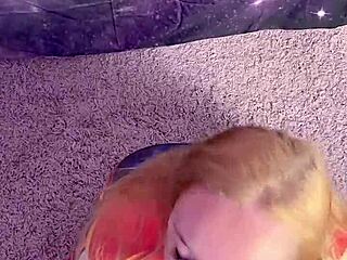 Captain marvel rides ebony dildo with big tits