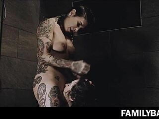 Steamy Shower Passion Between Step Aunt Joanna Angel and Niece Stoya