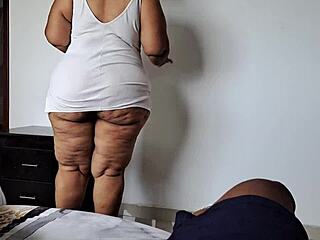 Stepmom Helps With TV Then Swallows Big Cock