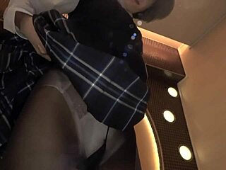 Stunning Asian Teen 18+ Babe in Uniform Goes Hardcore with Older Man for Cash