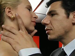 Anastasia gets fucked hard in casting with big cocks and blowjobs.